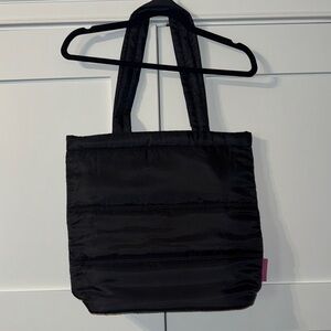 Jadelynn Brooke Black Puffer tote